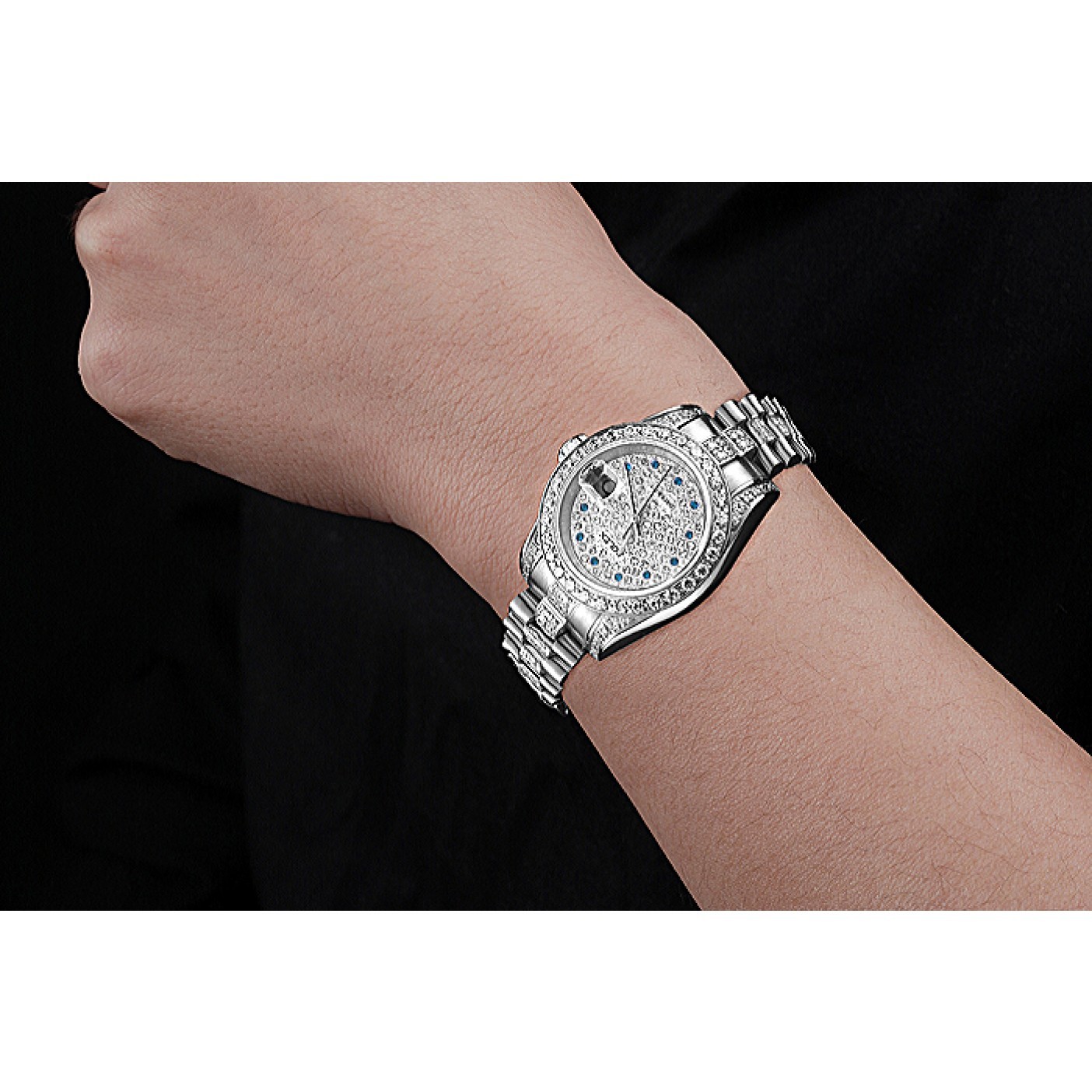 MiroTime Swiss Rolex DateJust Diamond Dial Stainless Steel 622021