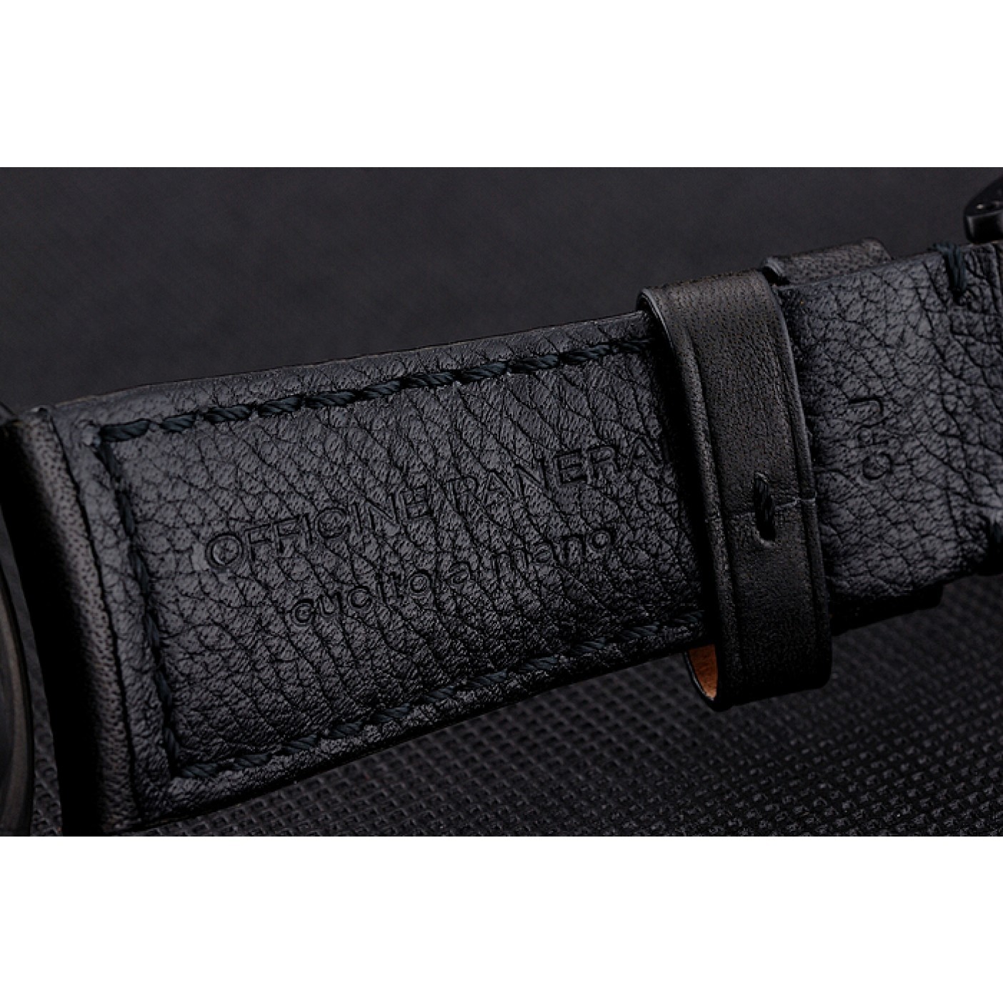 MiroTime Swiss Panerai Radiomir Black Seal Carbotech Black Dial Black Case Black Leather Strap
