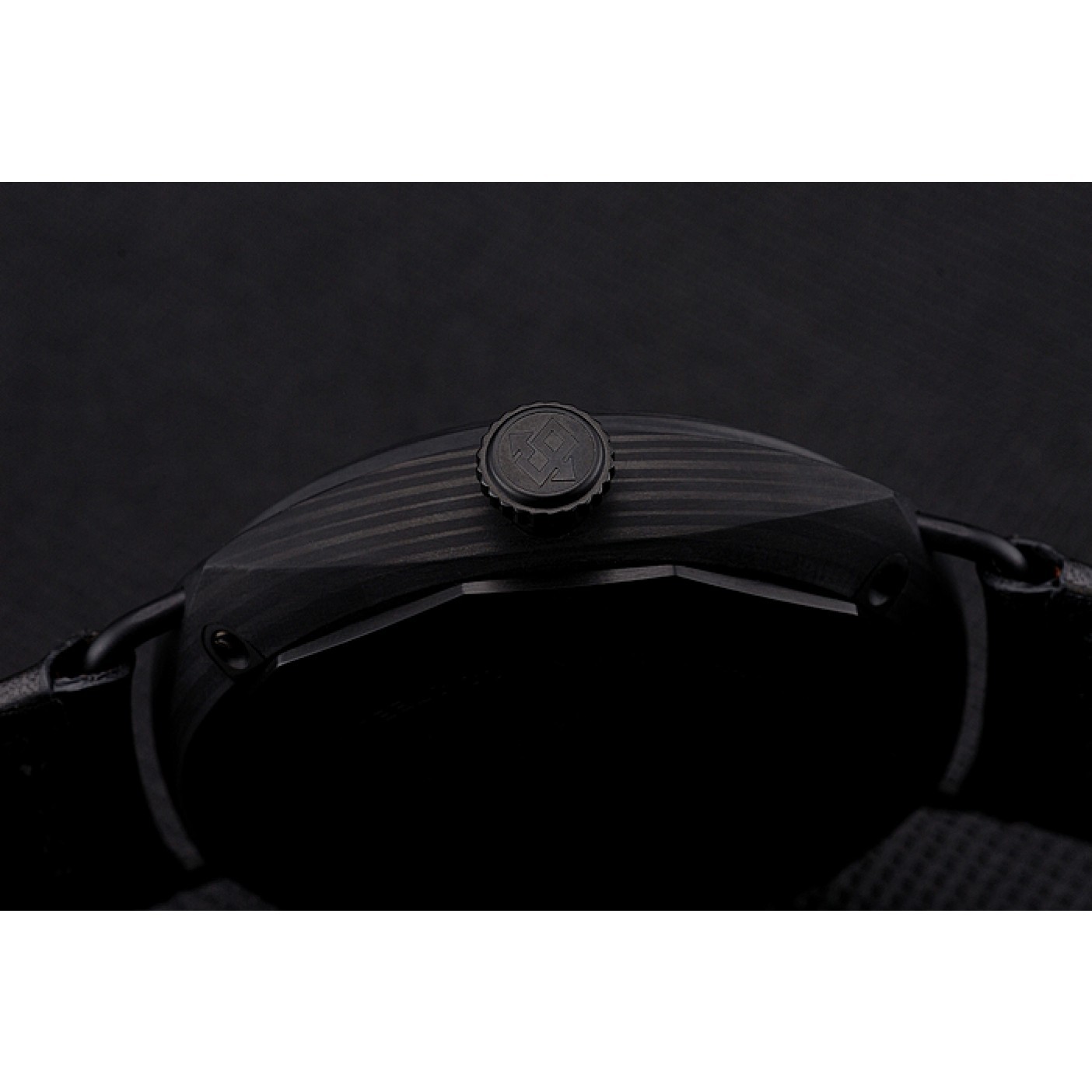 MiroTime Swiss Panerai Radiomir Black Seal Carbotech Black Dial Black Case Black Leather Strap