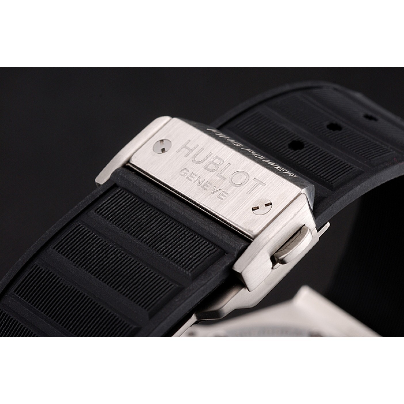 MiroTime Swiss Hublot King Power Stainless Steel with Rubber Band shb11 621404