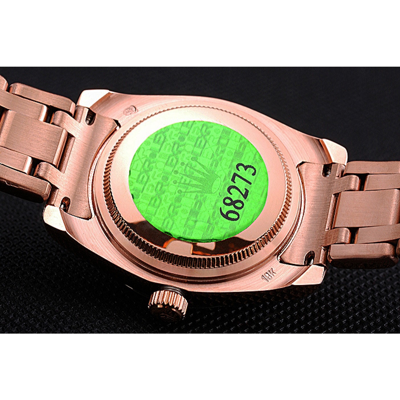 MiroTime Rolex Datejust Diamond Dial And Bezel Pink Gold Case And Bracelet 622836