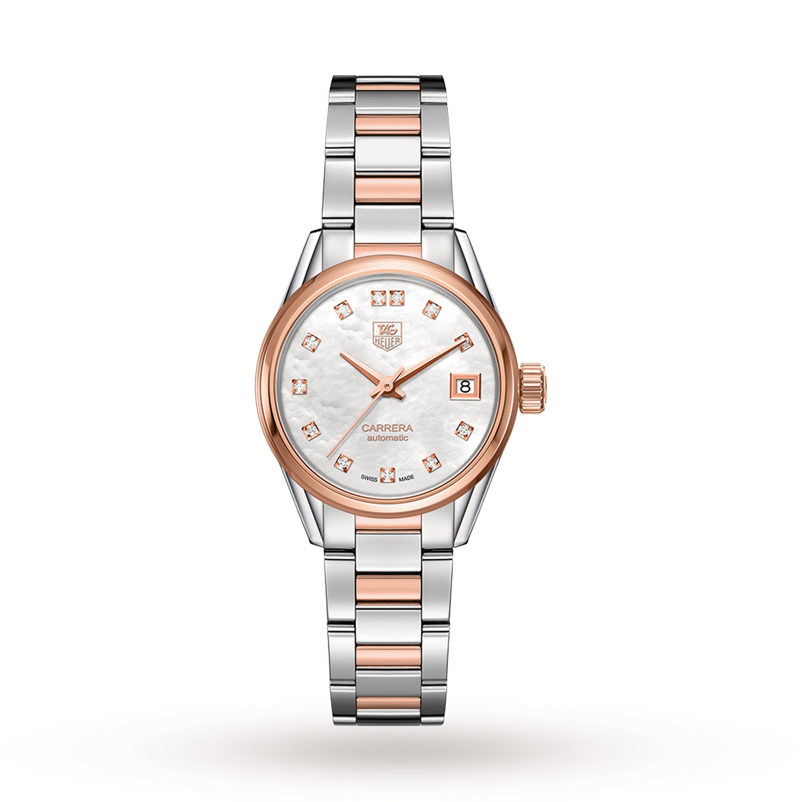 MiroTime Swiss TAG Heuer Carrera Calibre 9 28mm Ladies Watch WAR2452.BD0777