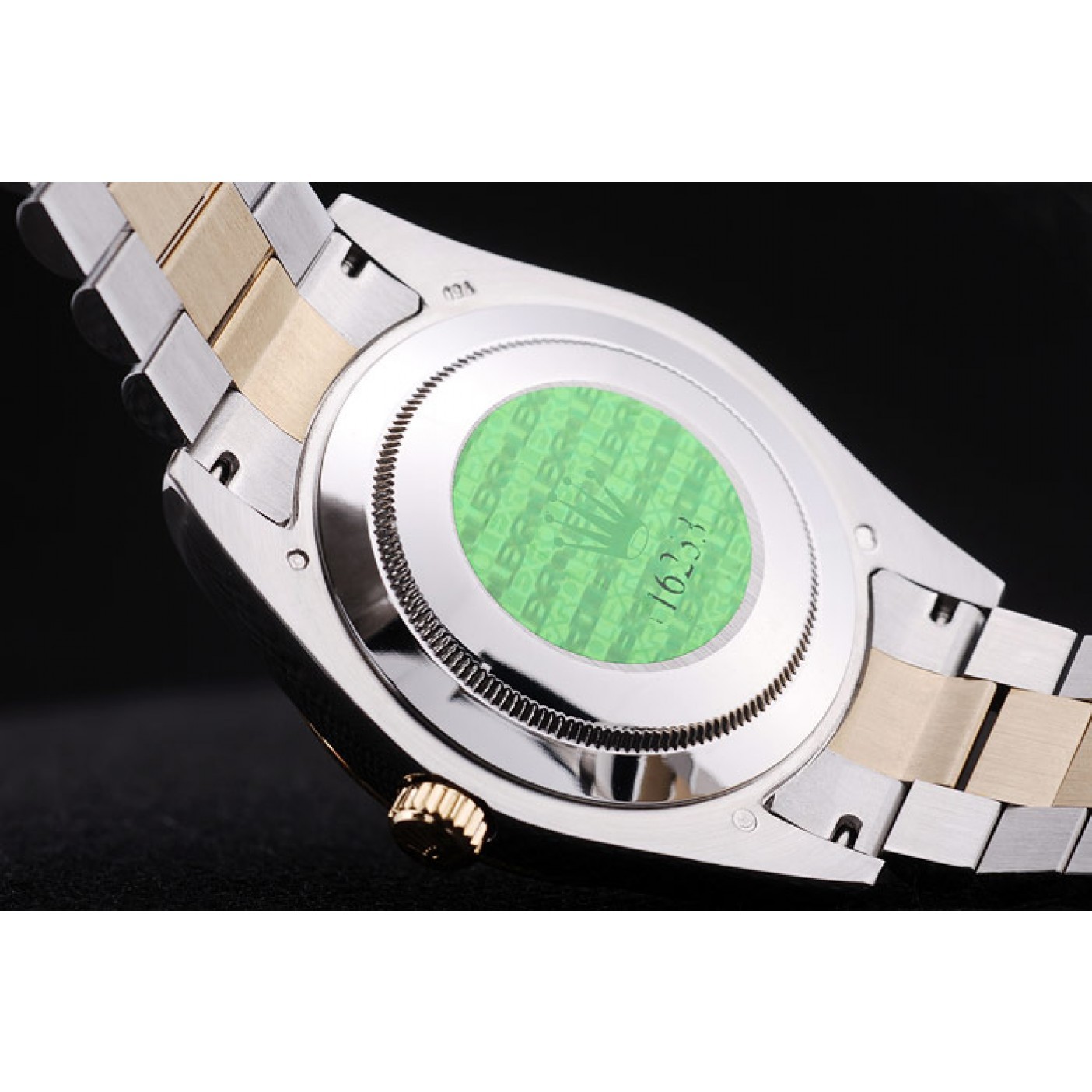 MiroTime Rolex Datejust Grey Dial Gold Ribbed Bezel 7479