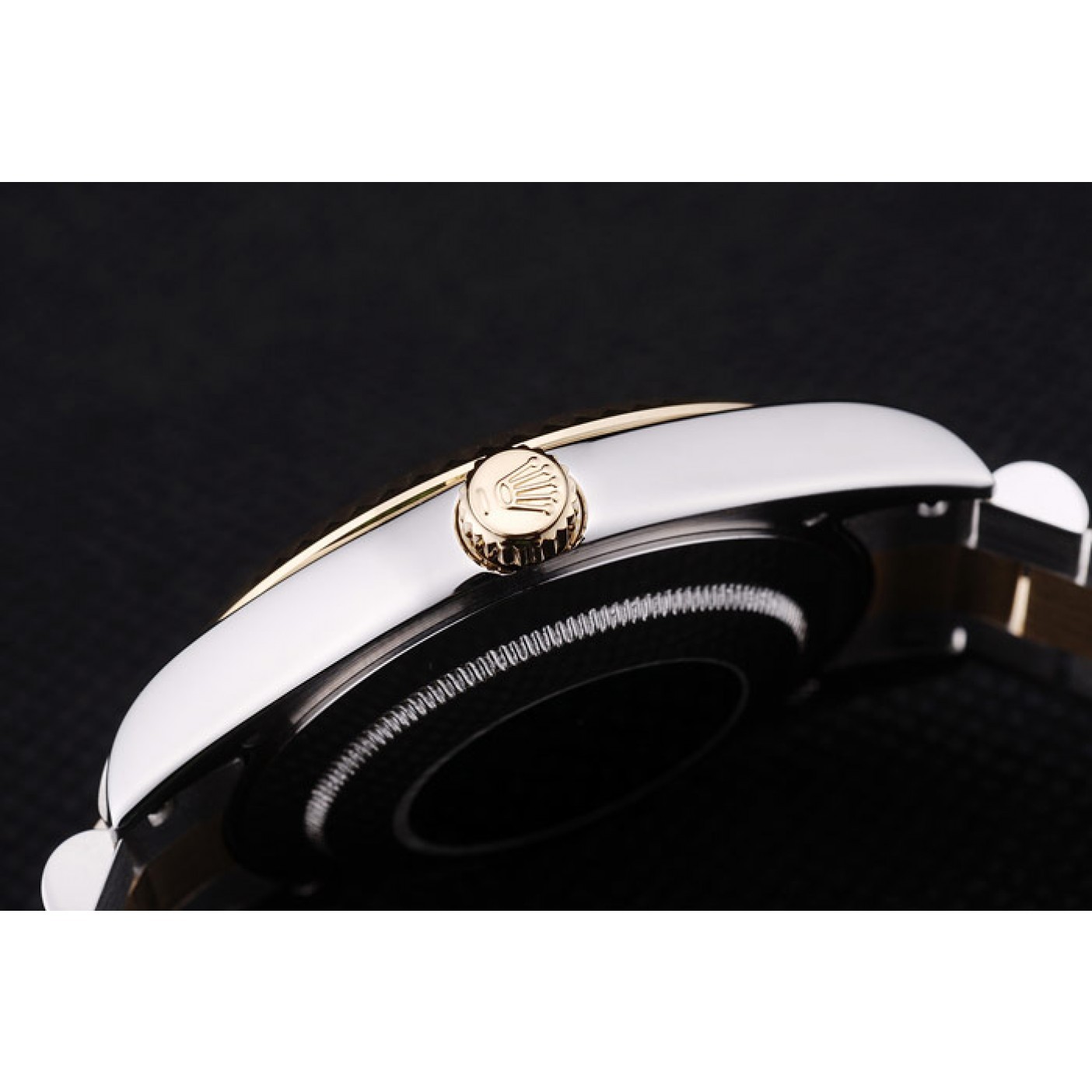 MiroTime Rolex Datejust Grey Dial Gold Ribbed Bezel 7479