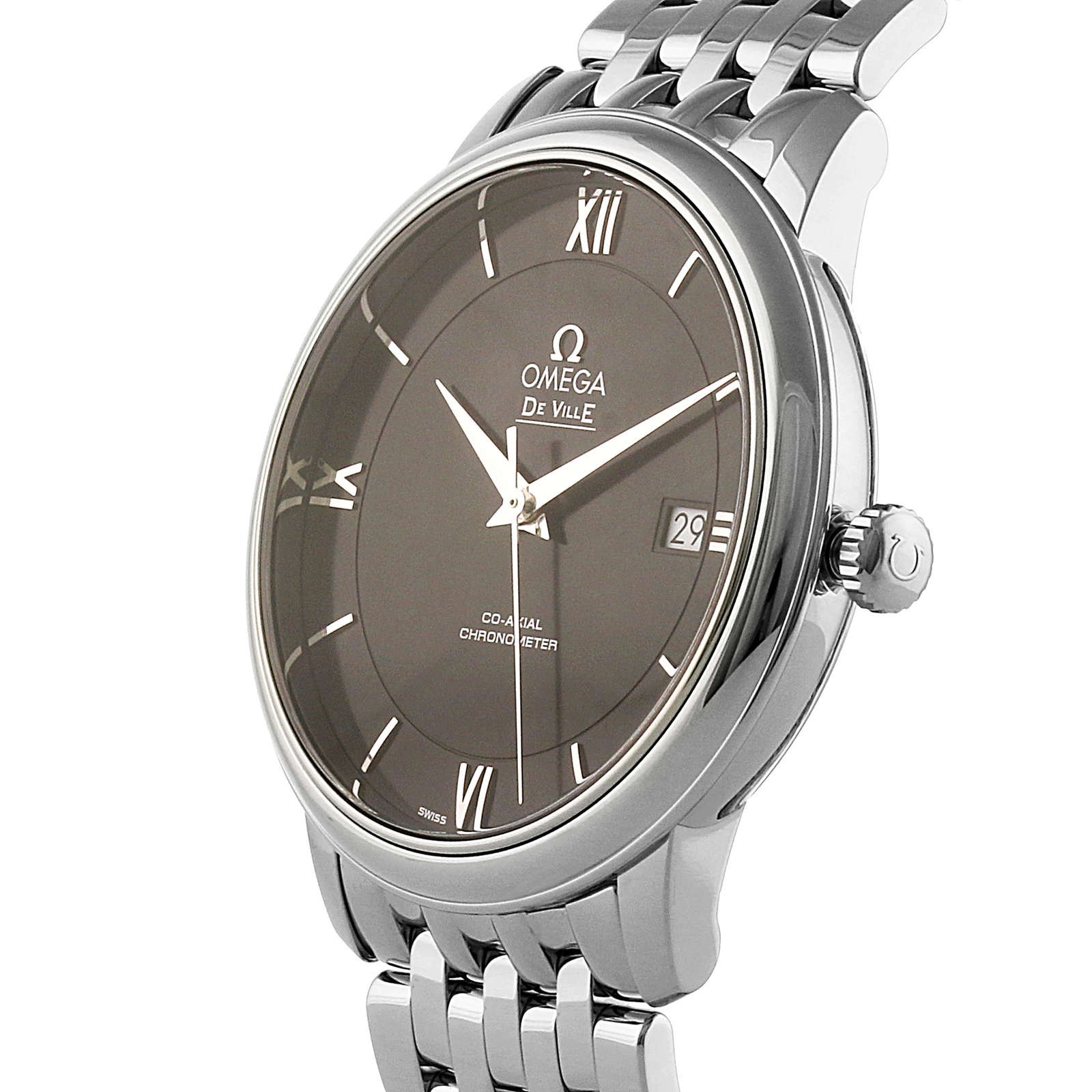MiroTime Swiss Omega De Ville Prestige Co-Axial 39.5mm Mens Watch O42410402001001