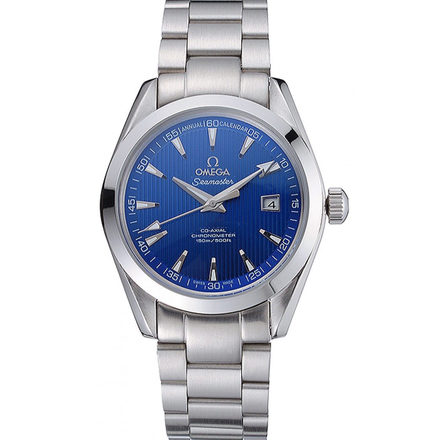 MiroTime Omega Seamaster Blue Dial Stainless Steel Band 622166