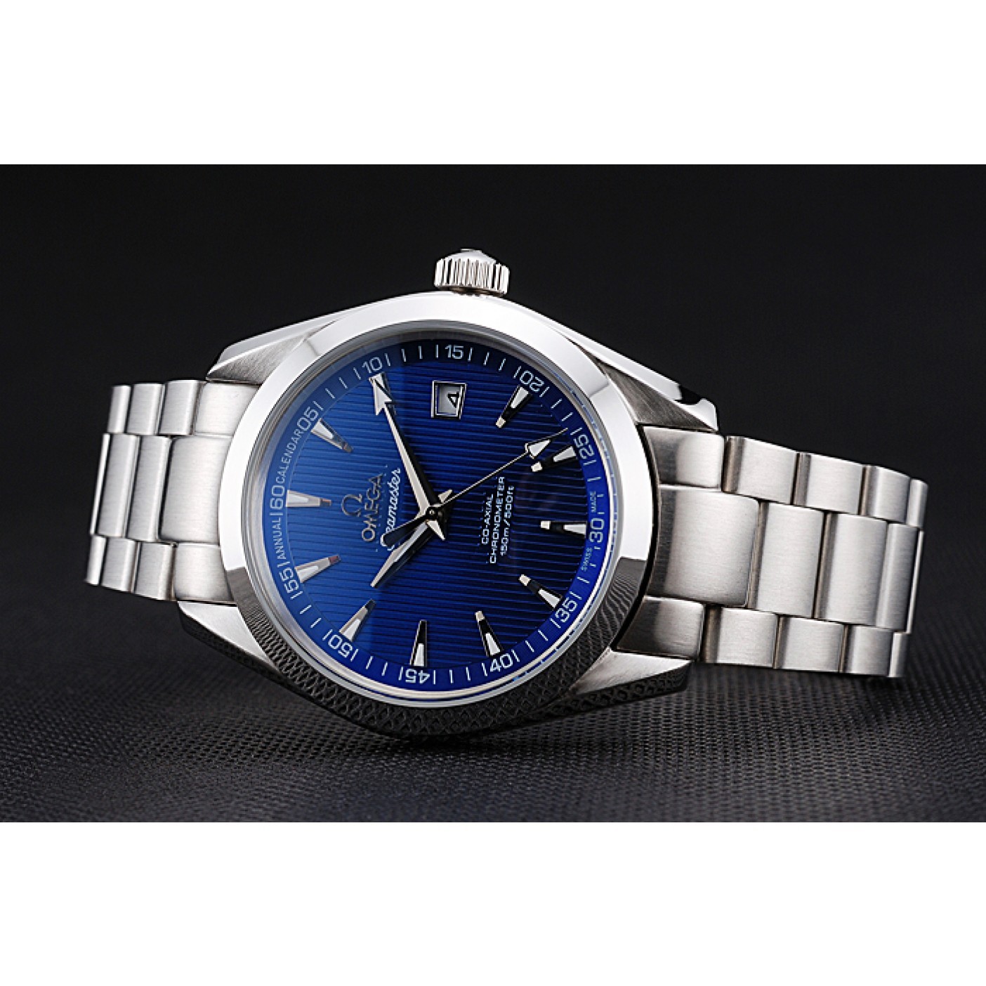 MiroTime Omega Seamaster Blue Dial Stainless Steel Band 622166