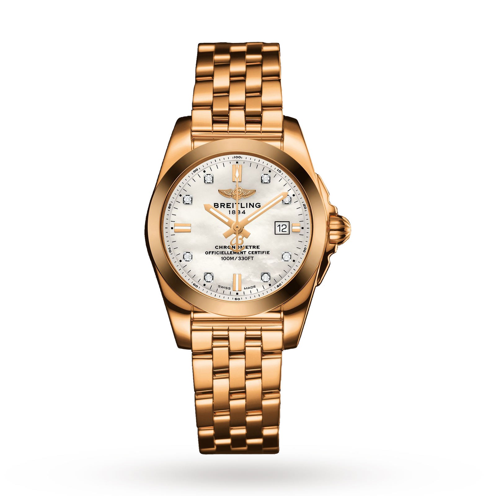 MiroTime Swiss Breitling Galactic Ladies Watch H7234812 A792 791H