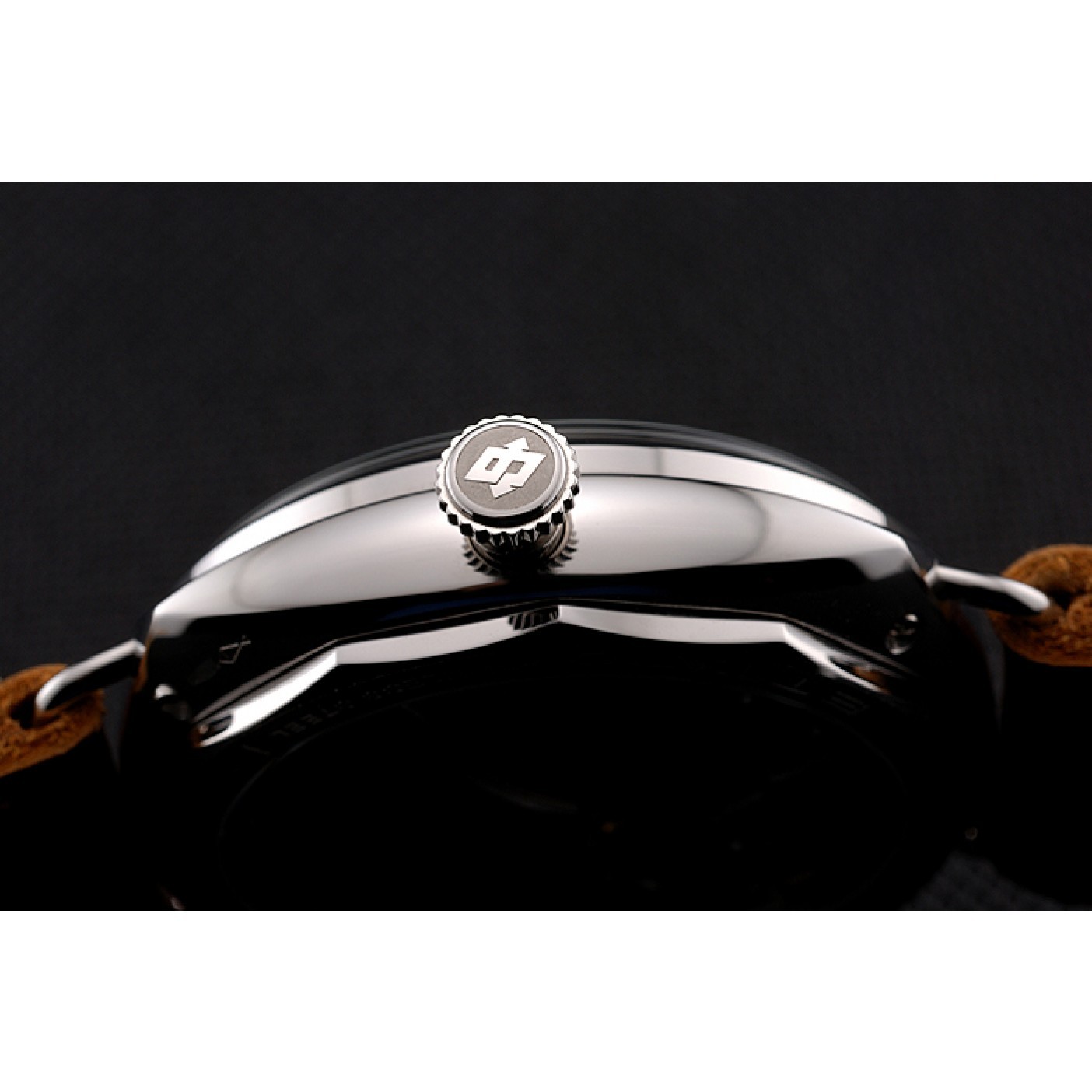 MiroTime Panerai Radiomir Vintage SLC PAM425 Black Dial Stainless Steel Case Brown Leather Strap