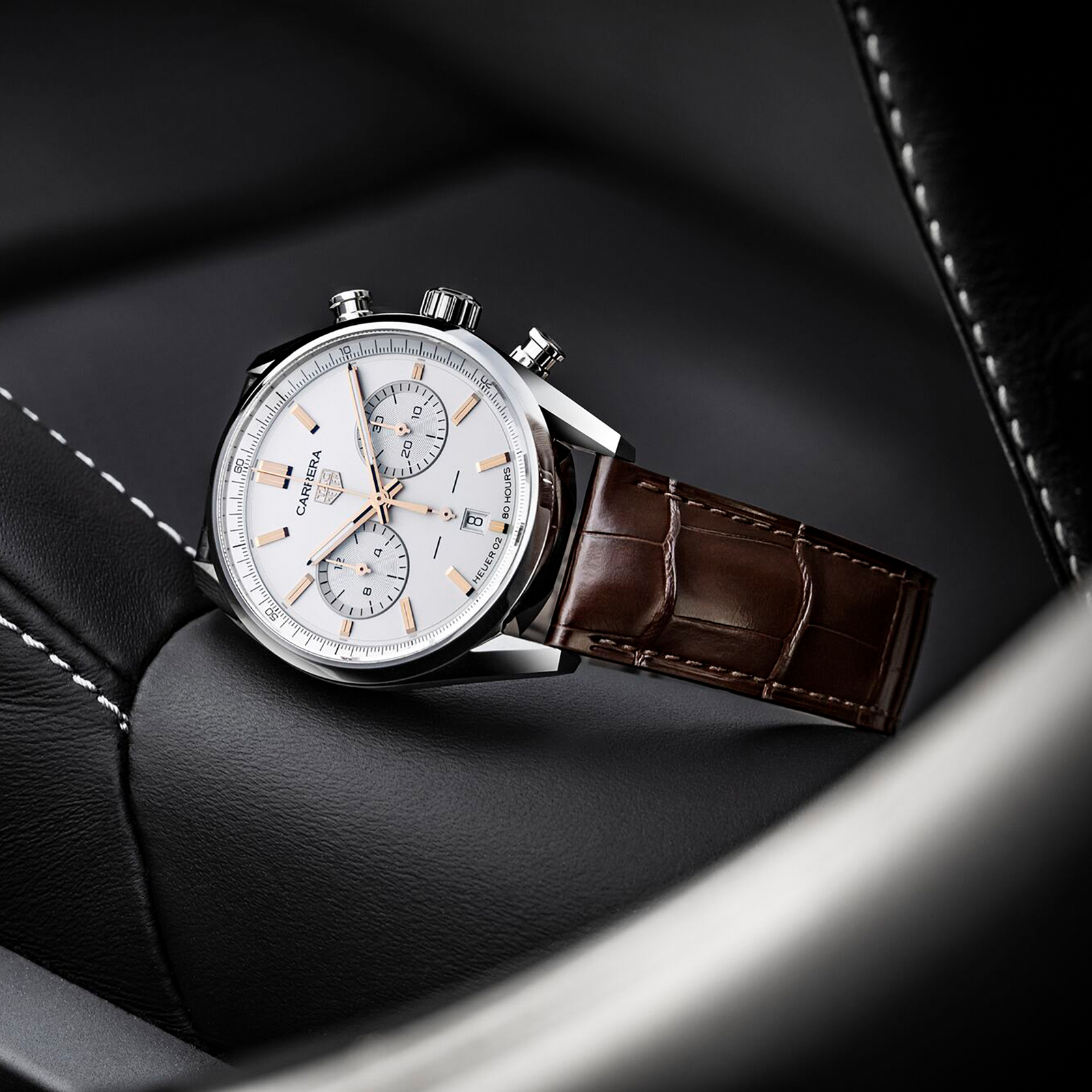 MiroTime Swiss TAG Heuer Carrera Chronograph 02 42mm Mens Watch CBN2013.FC6483