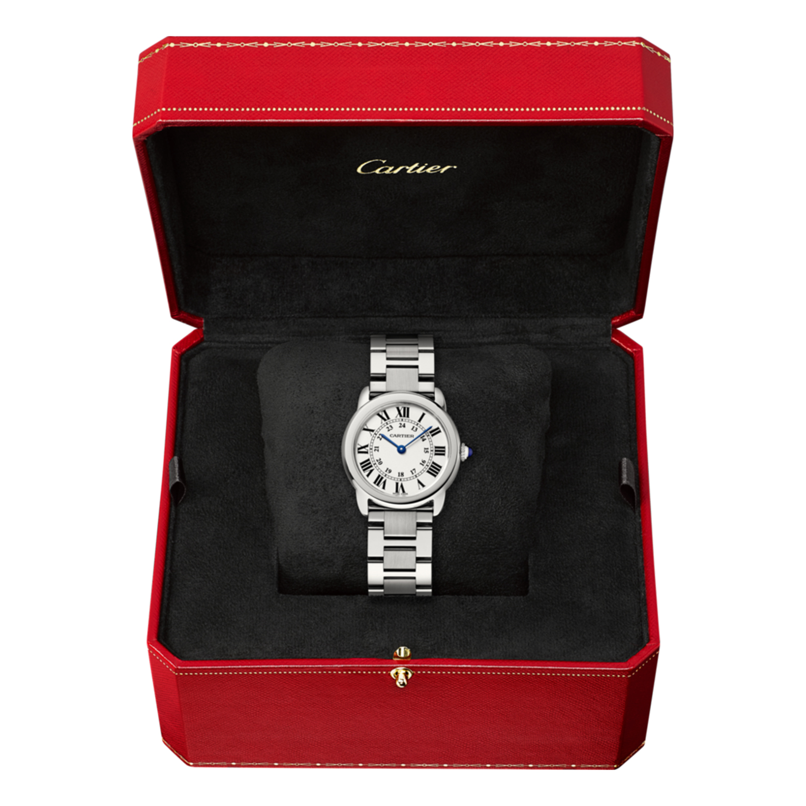 MiroTime Ronde Solo de Cartier watch, 29 mm, steel