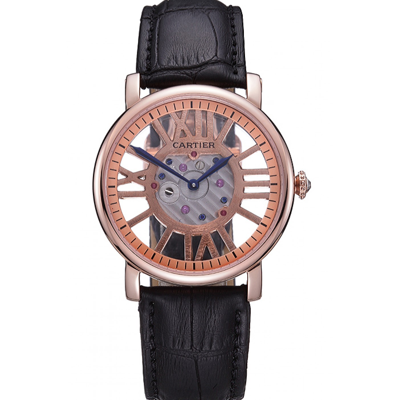 MiroTime Cartier Rotonde Skeleton Flying Tourbillon Black 621966