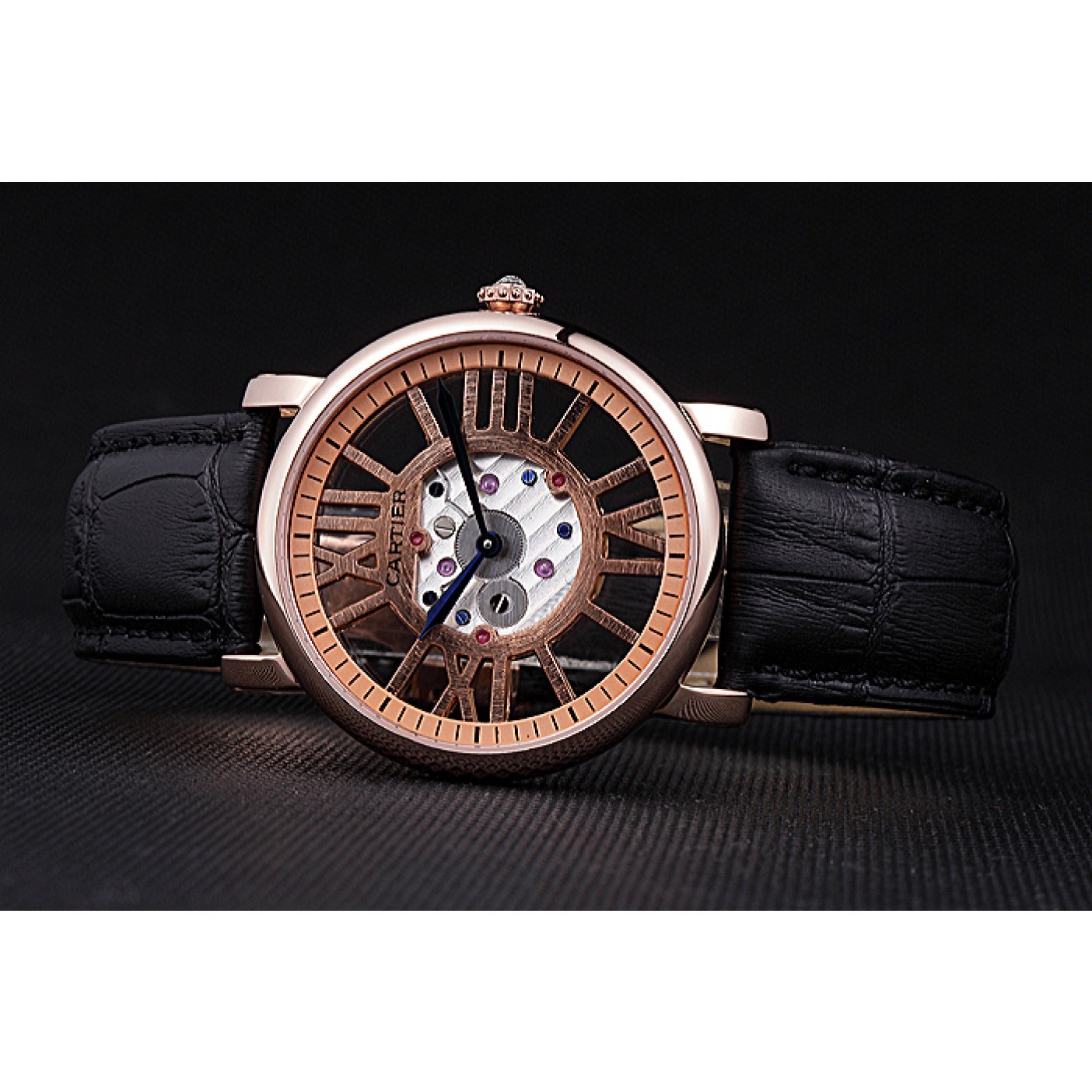 MiroTime Cartier Rotonde Skeleton Flying Tourbillon Black 621966
