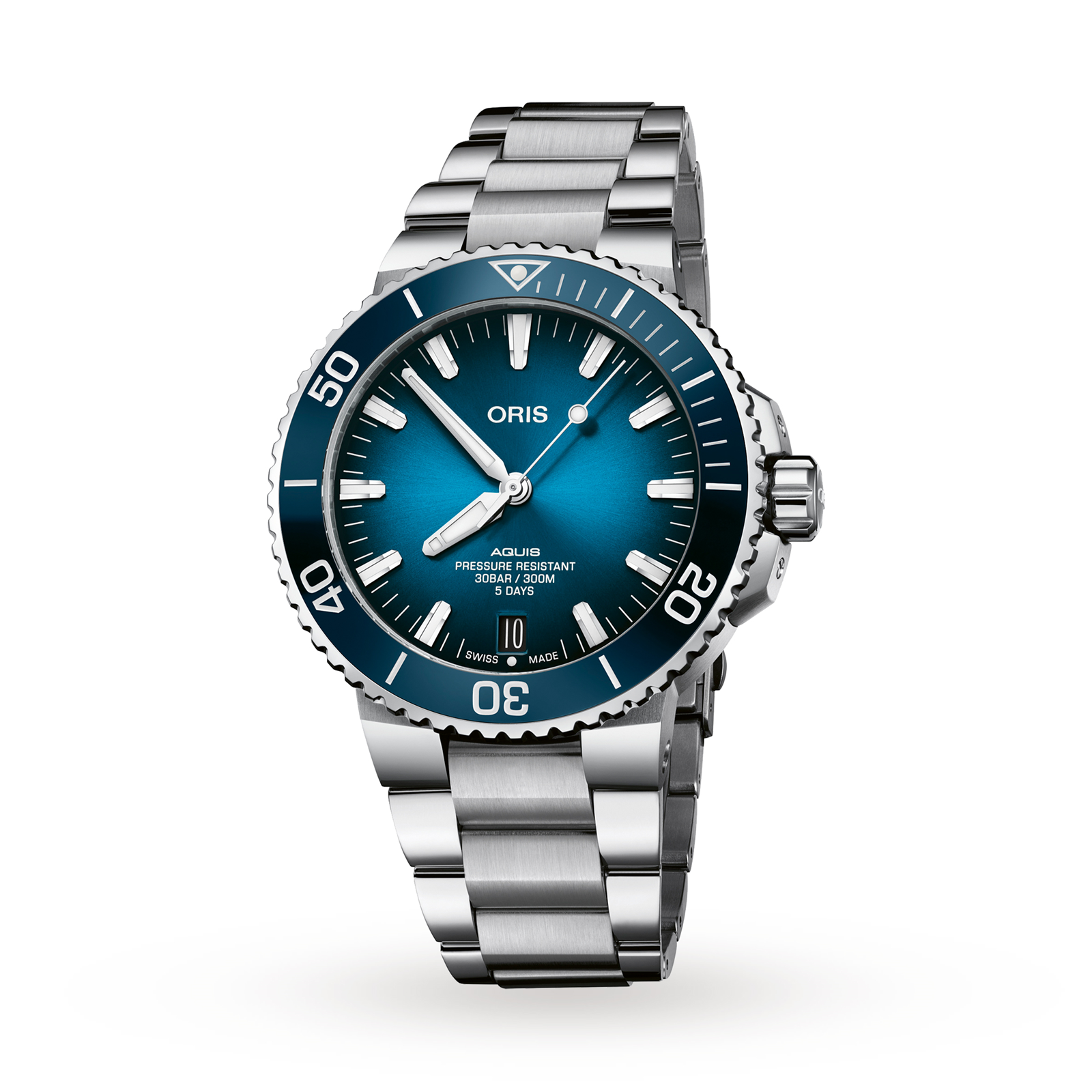 MiroTime Swiss Oris Aquis Date Calibre 400 43.5mm Mens Watch 01 400 7763 4135-07 8 24 09PEB
