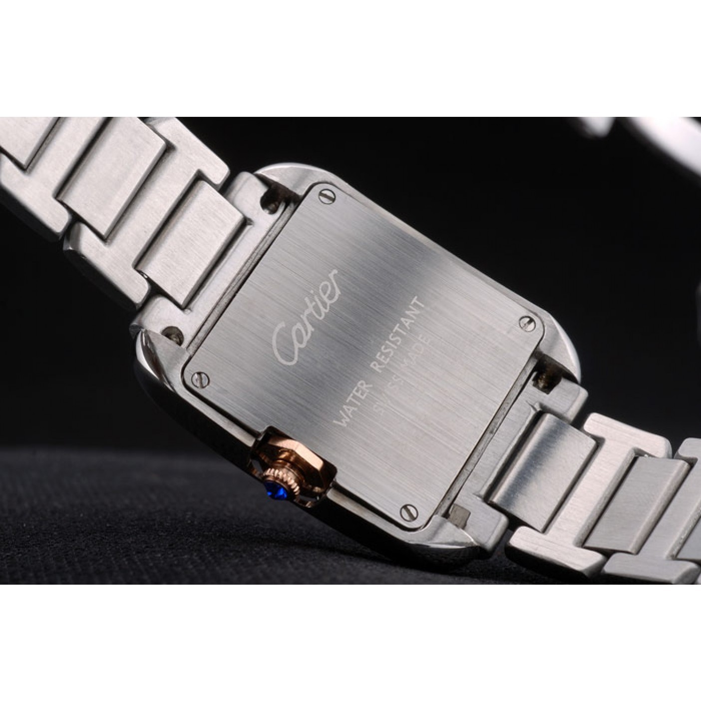MiroTime Cartier Tank Anglaise 30mm White Dial Stainless Steel Case Two Tone Bracelet