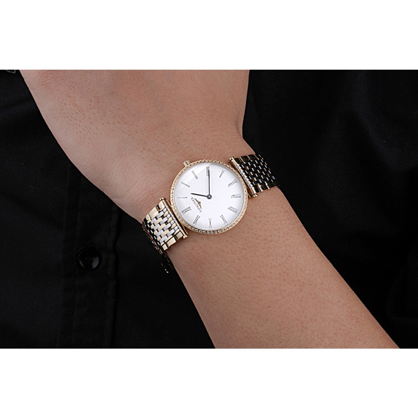 MiroTime Longines La Grande Classique Two Tone Band White Dial Diamond Bezel Homme 622103
