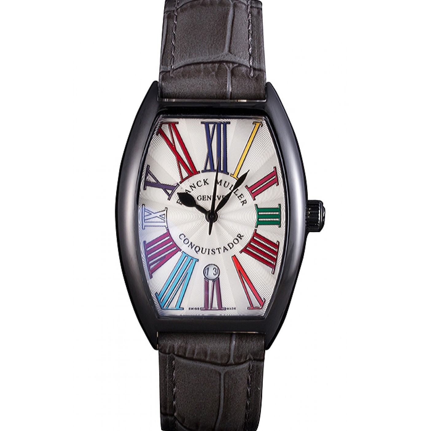 MiroTime Franck Muller Casablanca Black Croco Leather Band 621641