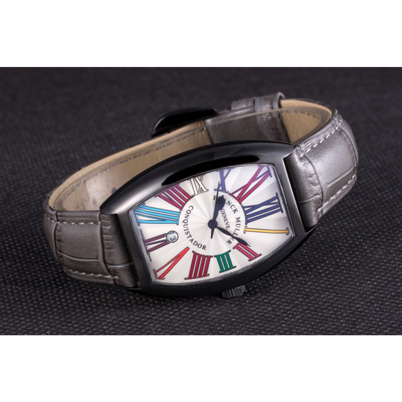 MiroTime Franck Muller Casablanca Black Croco Leather Band 621641