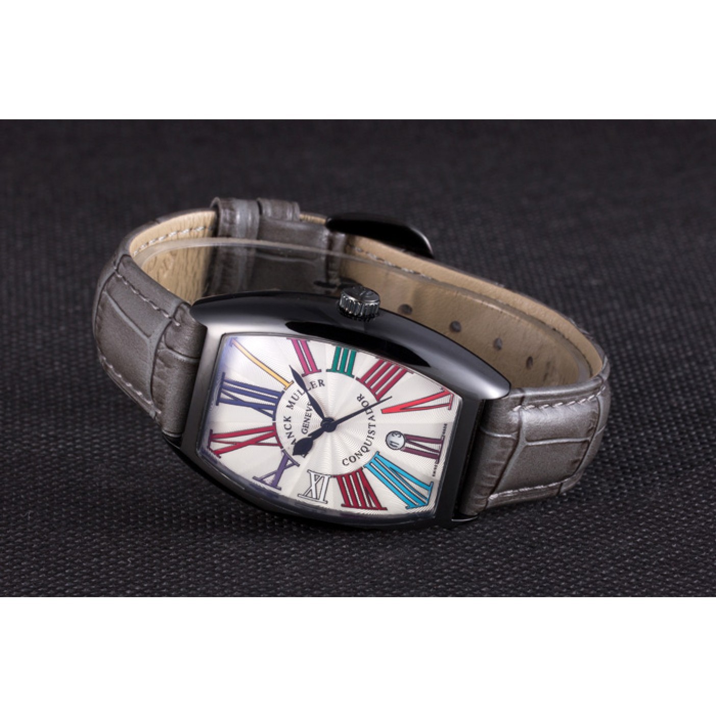 MiroTime Franck Muller Casablanca Black Croco Leather Band 621641