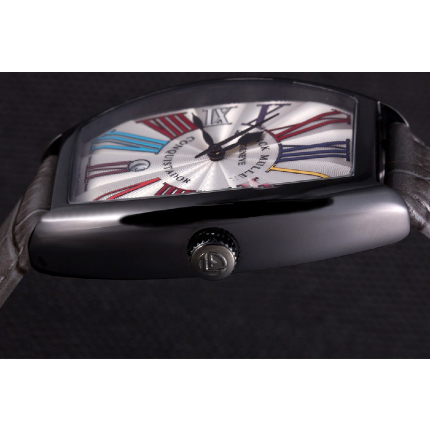 MiroTime Franck Muller Casablanca Black Croco Leather Band 621641