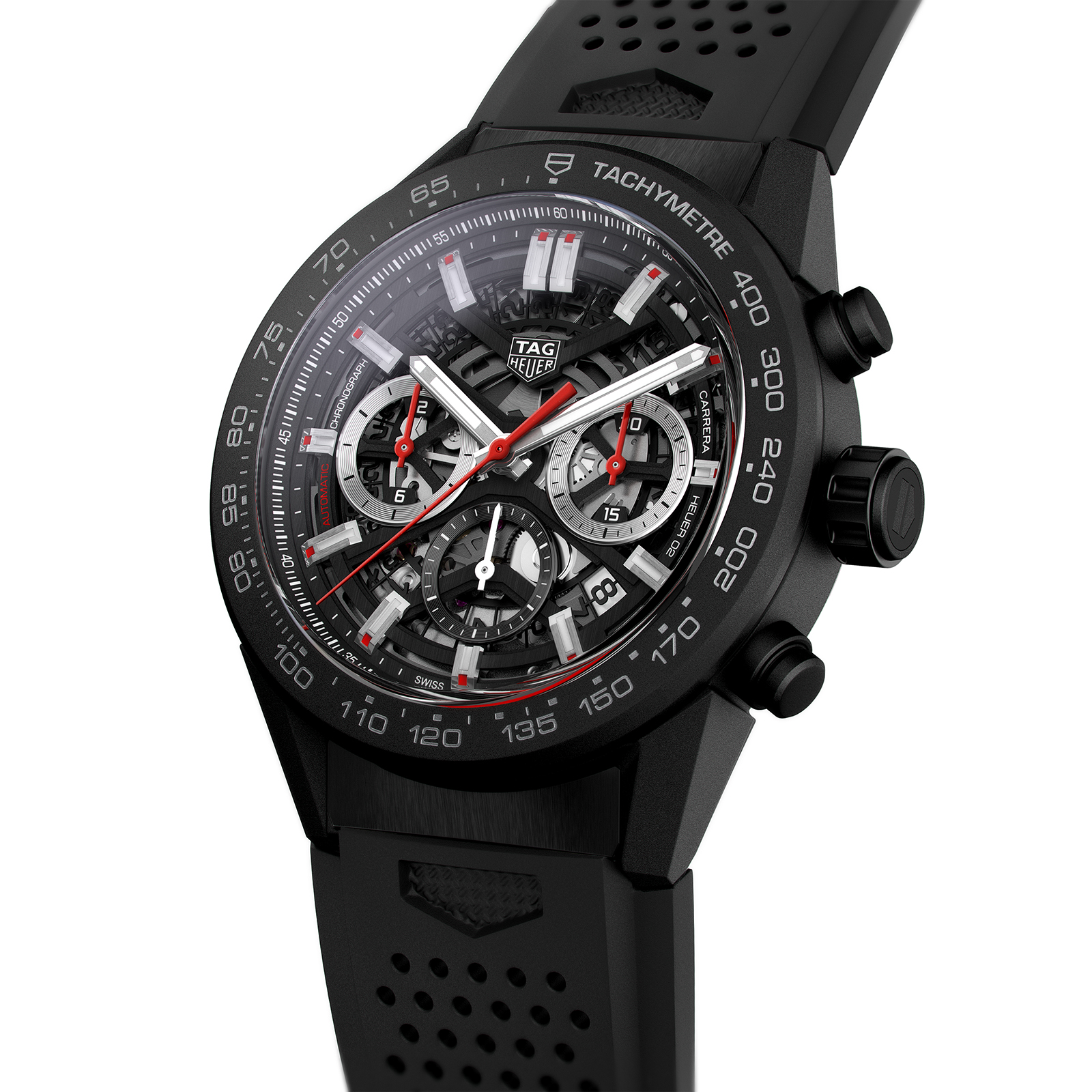 MiroTime Swiss TAG Heuer Carrera Calibre Heuer 02 45mm Mens Watch CBG2A90.FT6173