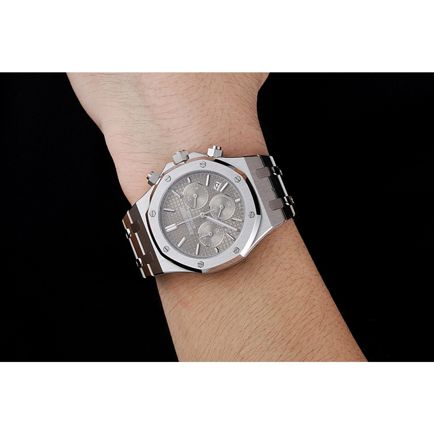 MiroTime Audemars Piguet Royal Oak Chronograph Grey Dial Stainless Steel Bracelet 1454027