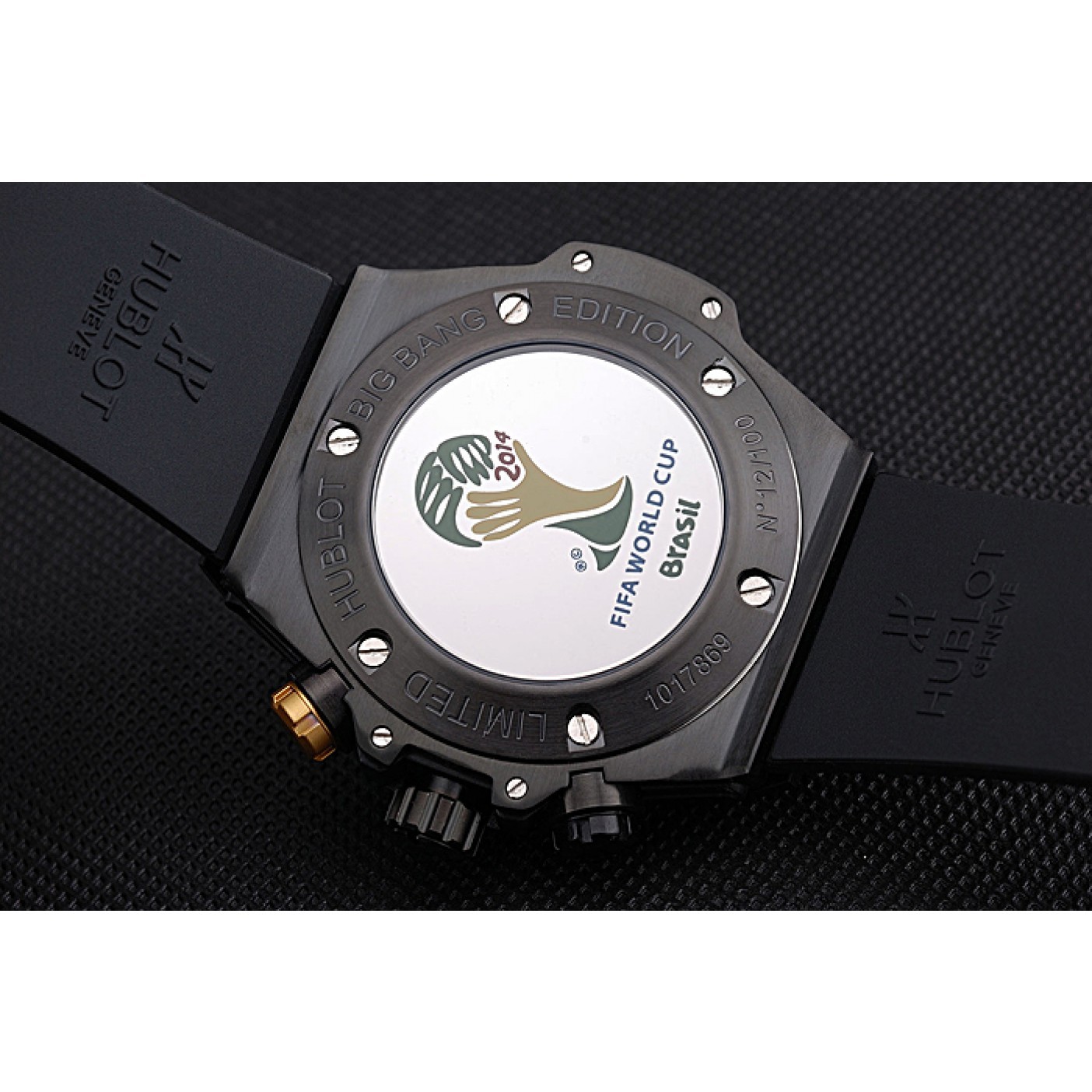 MiroTime Hublot Big Bang Unico Bi-Retrograde Chrono King Black Steel Case Black Rubber Strap 622771
