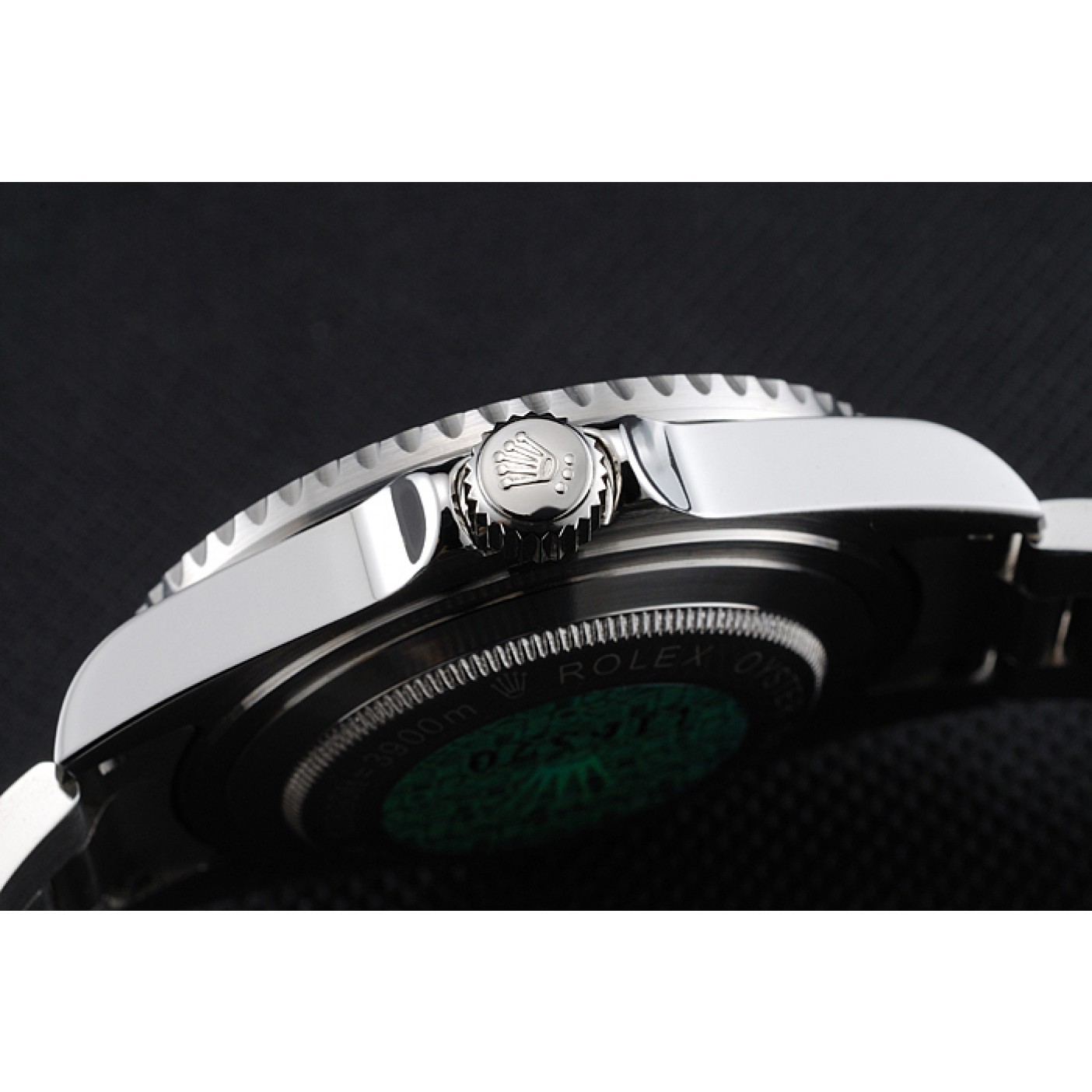 MiroTime Rolex Sky Dweller Stainless Steel Bracelet Black Dial Watch