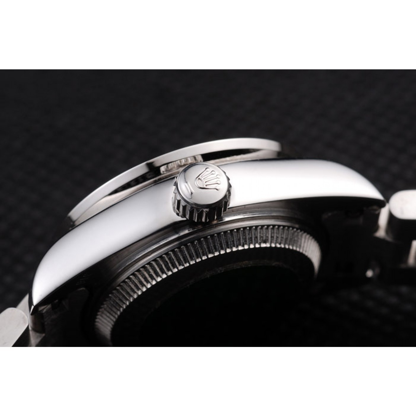 MiroTime Rolex Datejust Polished Stainless Steel Silver Flowers Dial Diamond Plated 98082