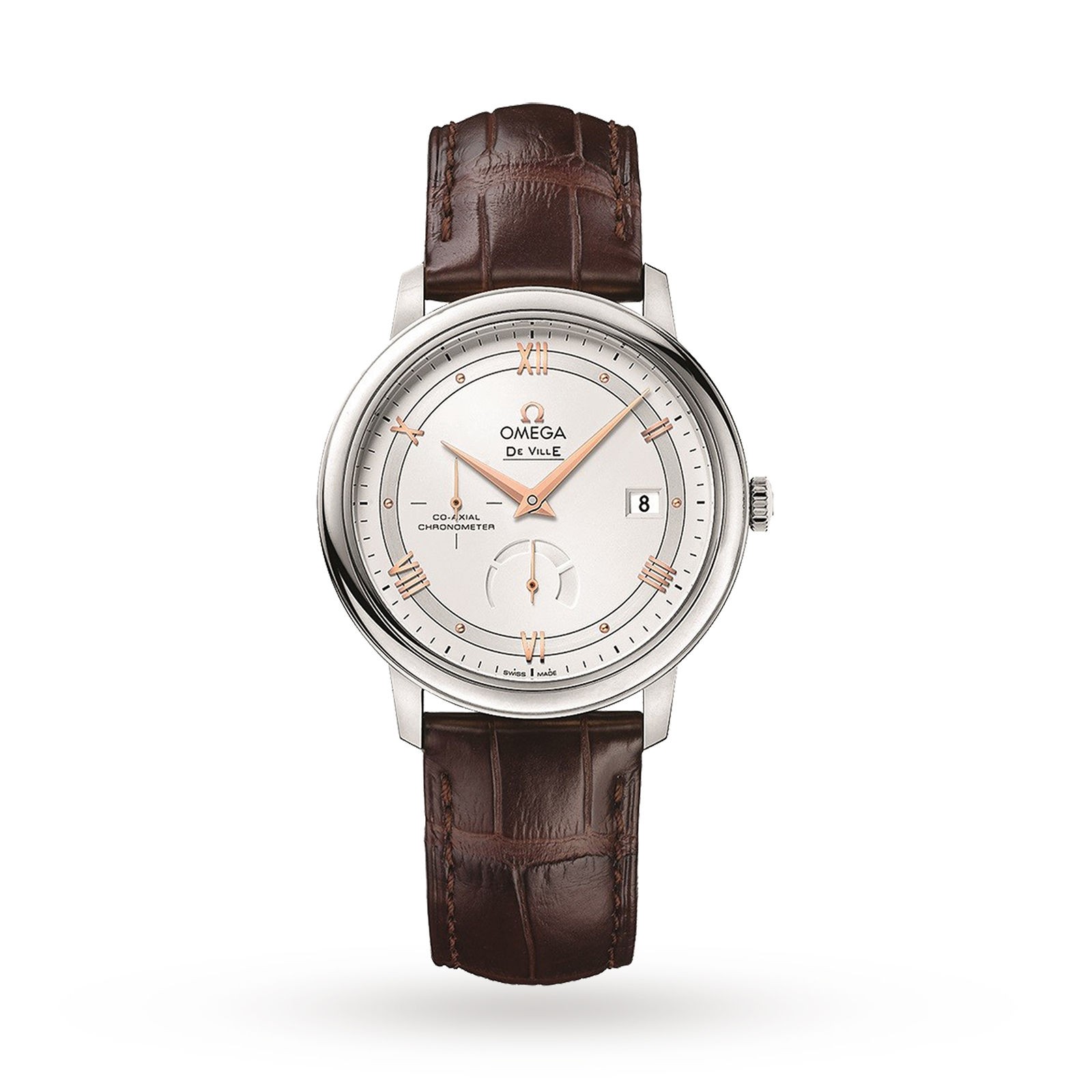 MiroTime Swiss Omega De Ville Prestige Co-Axial Power Reserve 39.5mm Mens Watch O42413402102002