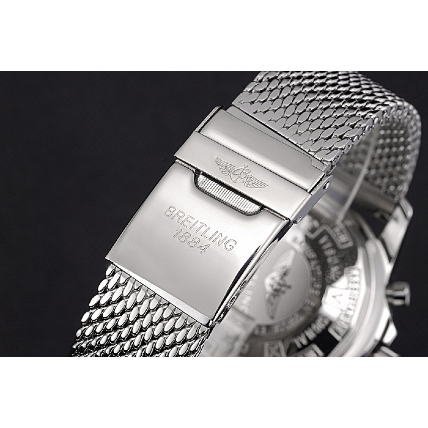 MiroTime Swiss Breitling Professional Chronospace Black Dial Stainless Steel Case And Bracelet 622874