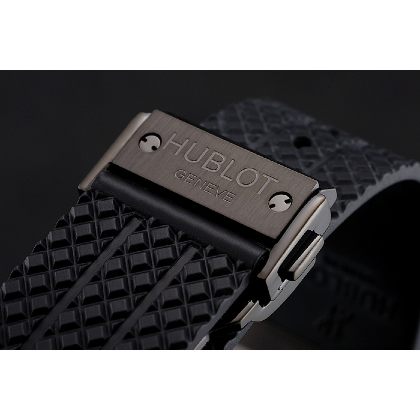 MiroTime Swiss Hublot Big Bang Carbon Effect Dial Black Case Black Rubber Bracelet 1453902