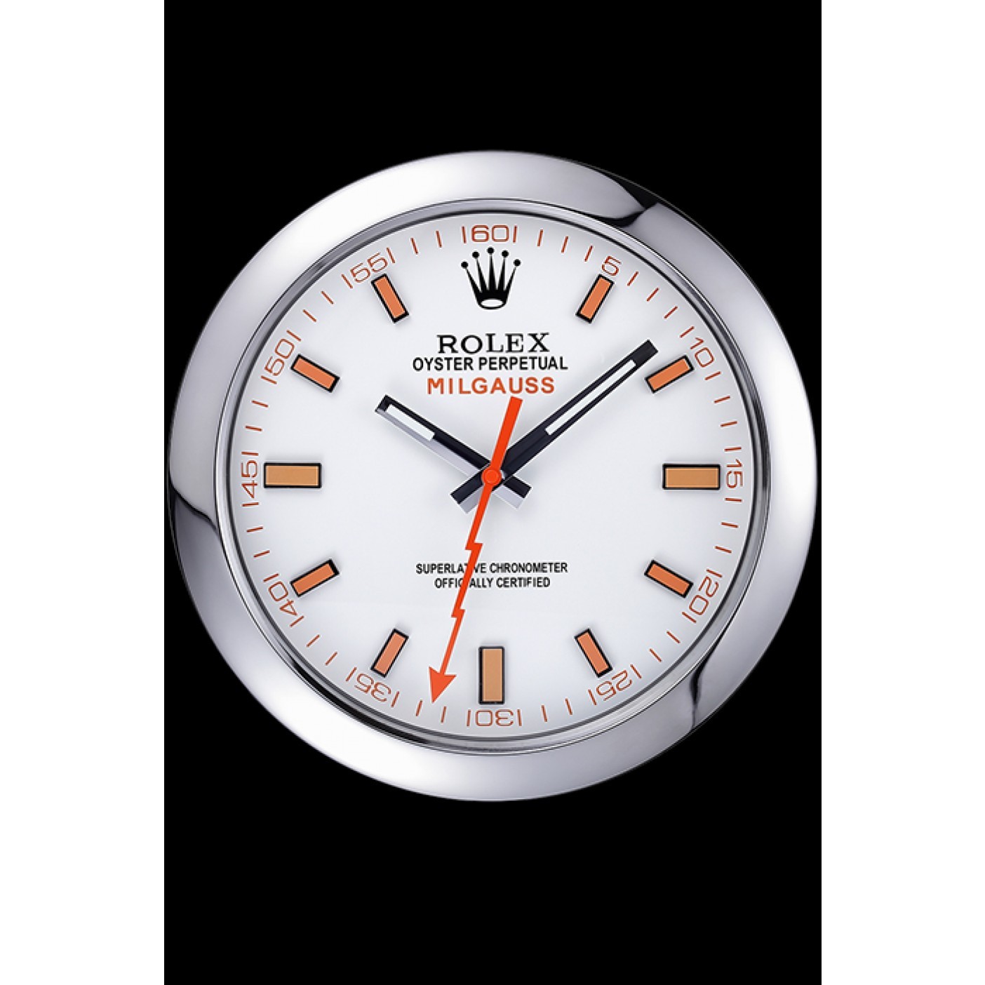 MiroTime Rolex Milgauss Wall Clock Silver 621910