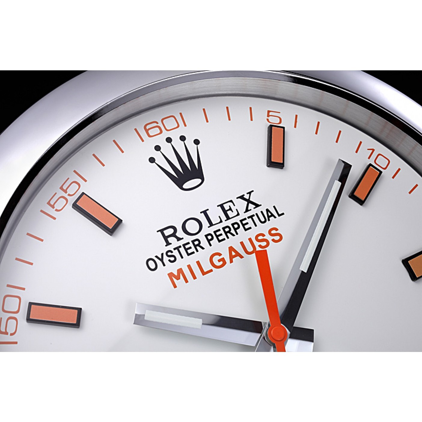 MiroTime Rolex Milgauss Wall Clock Silver 621910