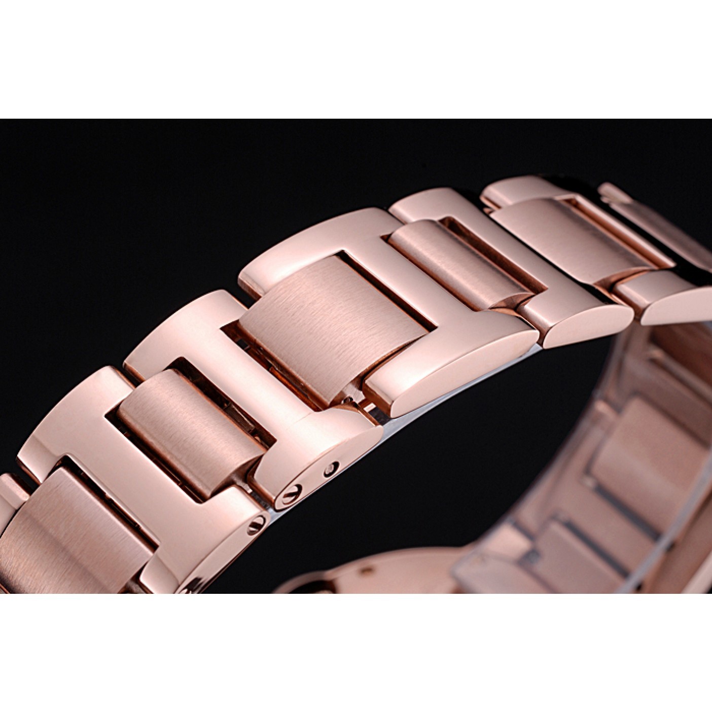 MiroTime Swiss Cartier Ballon Bleu de Cartier Pink Diamond Dial Gold Bracelet 622556