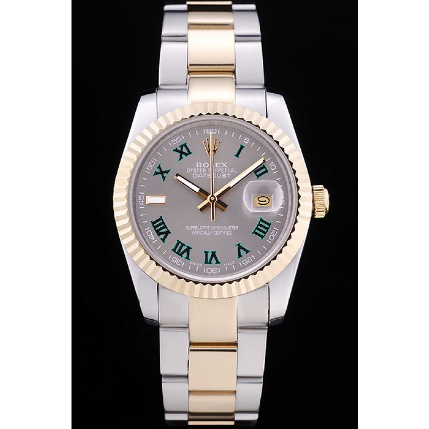 MiroTime Rolex Datejust Grey Dial Ribbed Bezel 7460