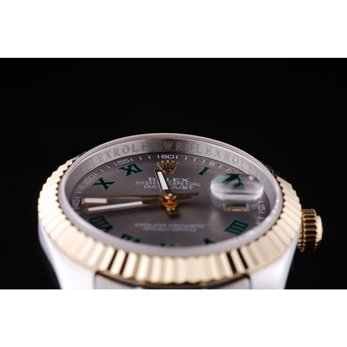MiroTime Rolex Datejust Grey Dial Ribbed Bezel 7460