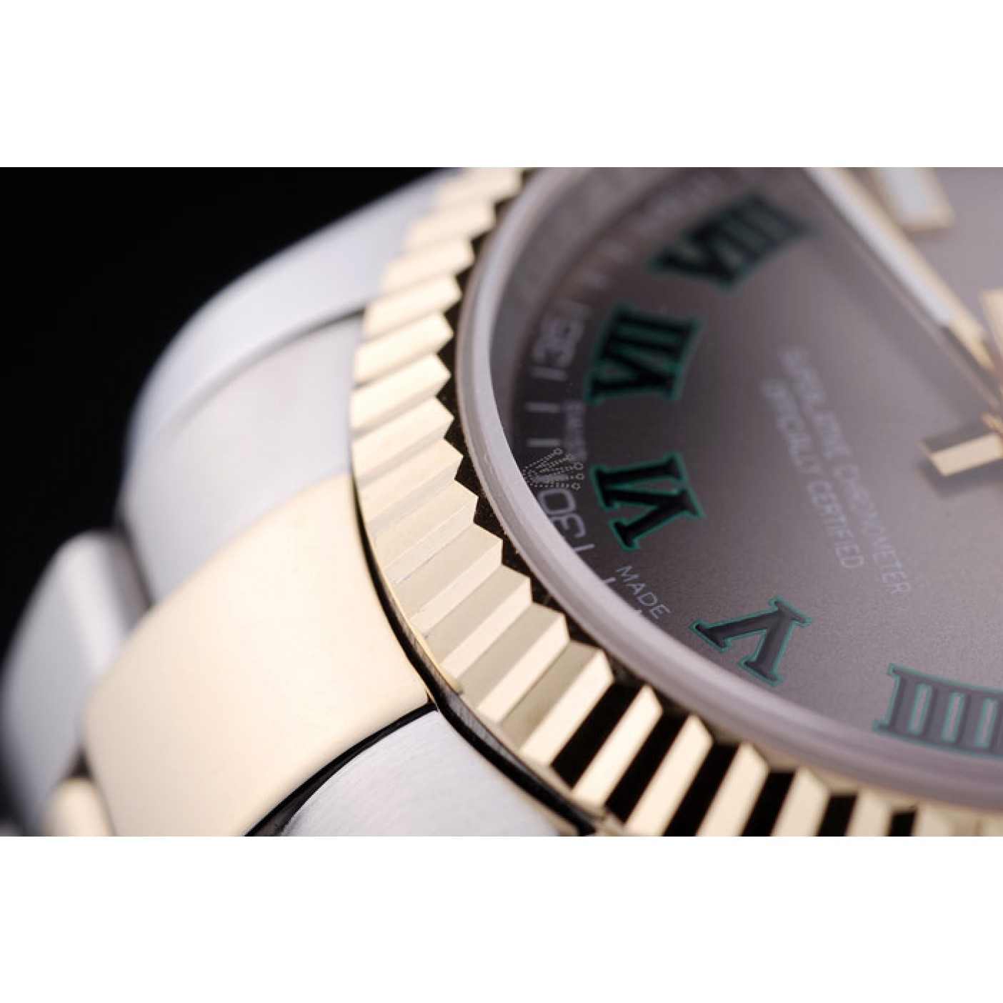 MiroTime Rolex Datejust Grey Dial Ribbed Bezel 7460