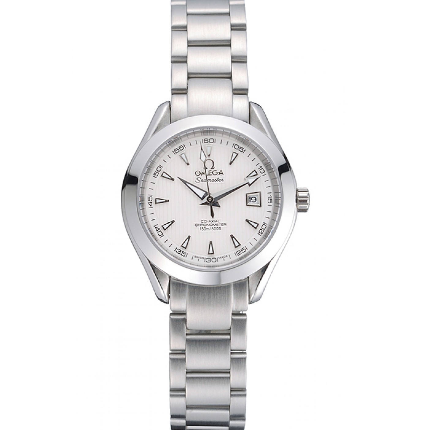 MiroTime Omega Seamaster Aqua Terra White Dial Stainless Steel Bracelet Ladies 622446