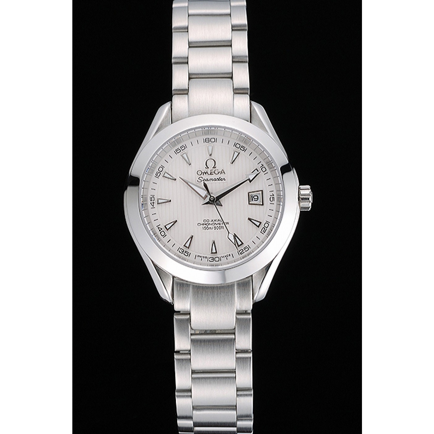 MiroTime Omega Seamaster Aqua Terra White Dial Stainless Steel Bracelet Ladies 622446