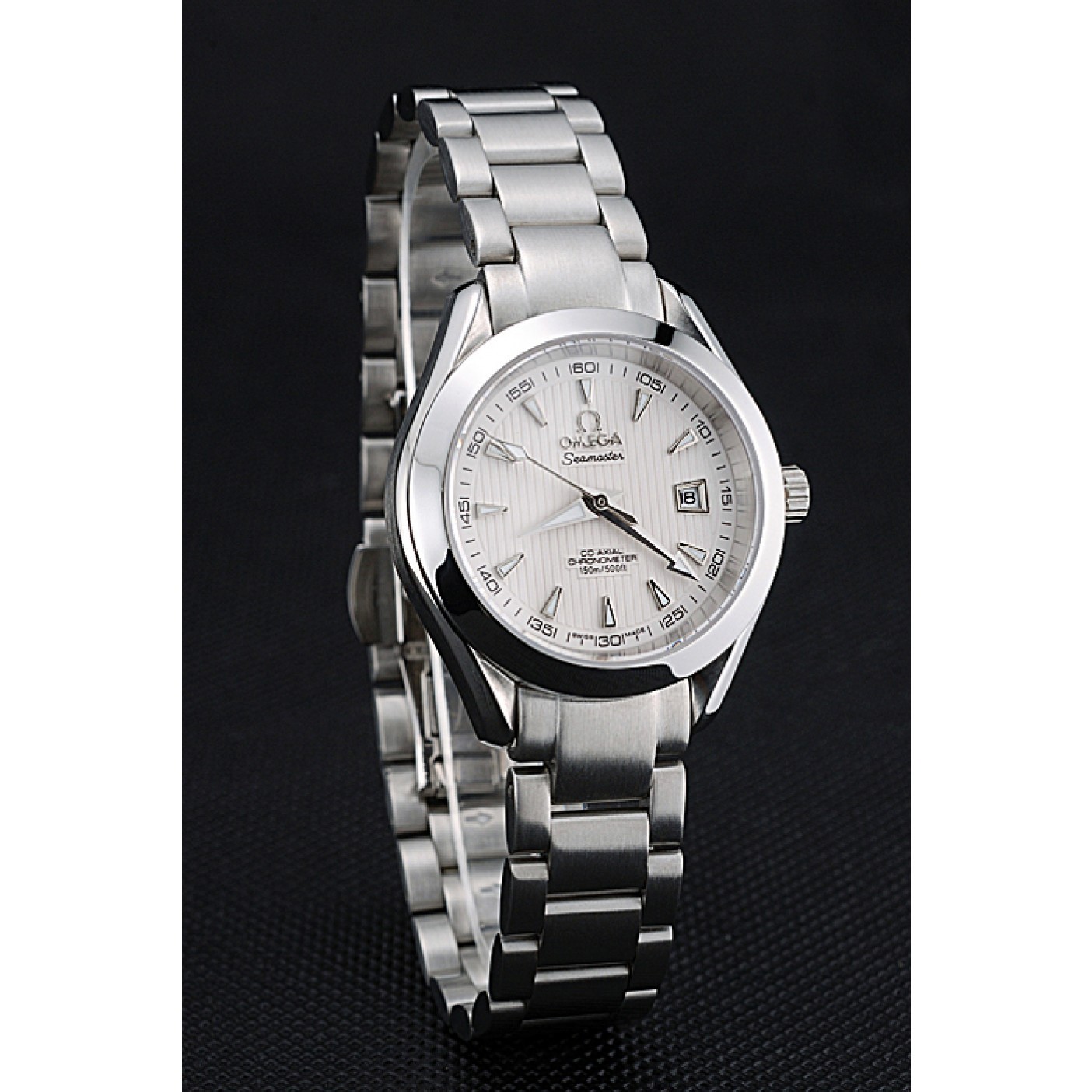 MiroTime Omega Seamaster Aqua Terra White Dial Stainless Steel Bracelet Ladies 622446