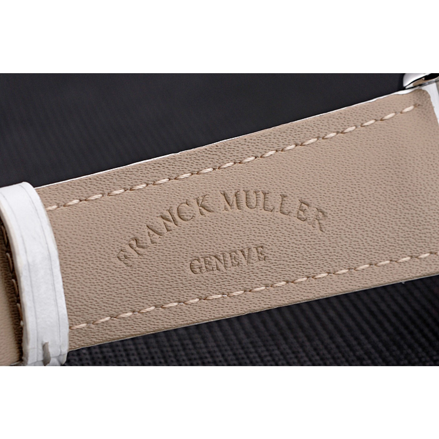 MiroTime Franck Muller Casablanca White Croco Leather Strap White Dial 80281