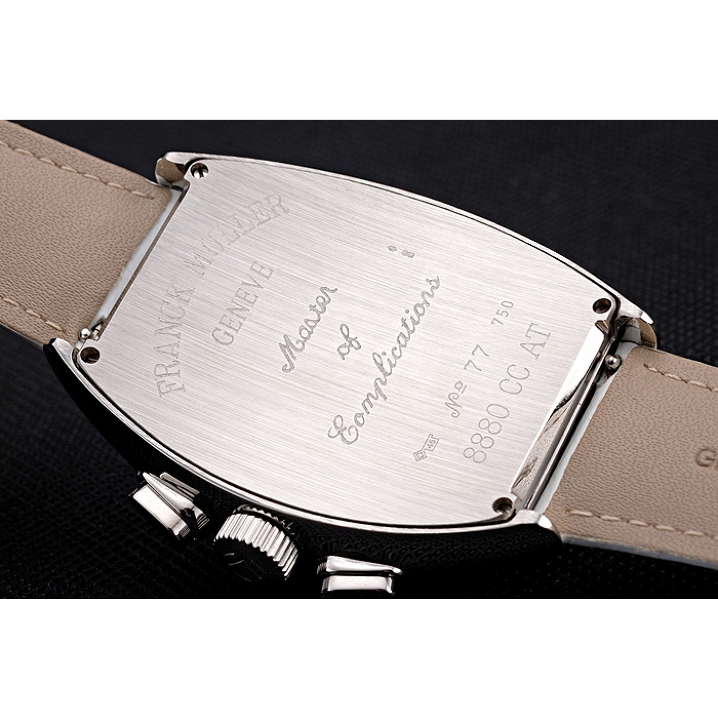 MiroTime Franck Muller Casablanca White Croco Leather Strap White Dial 80281