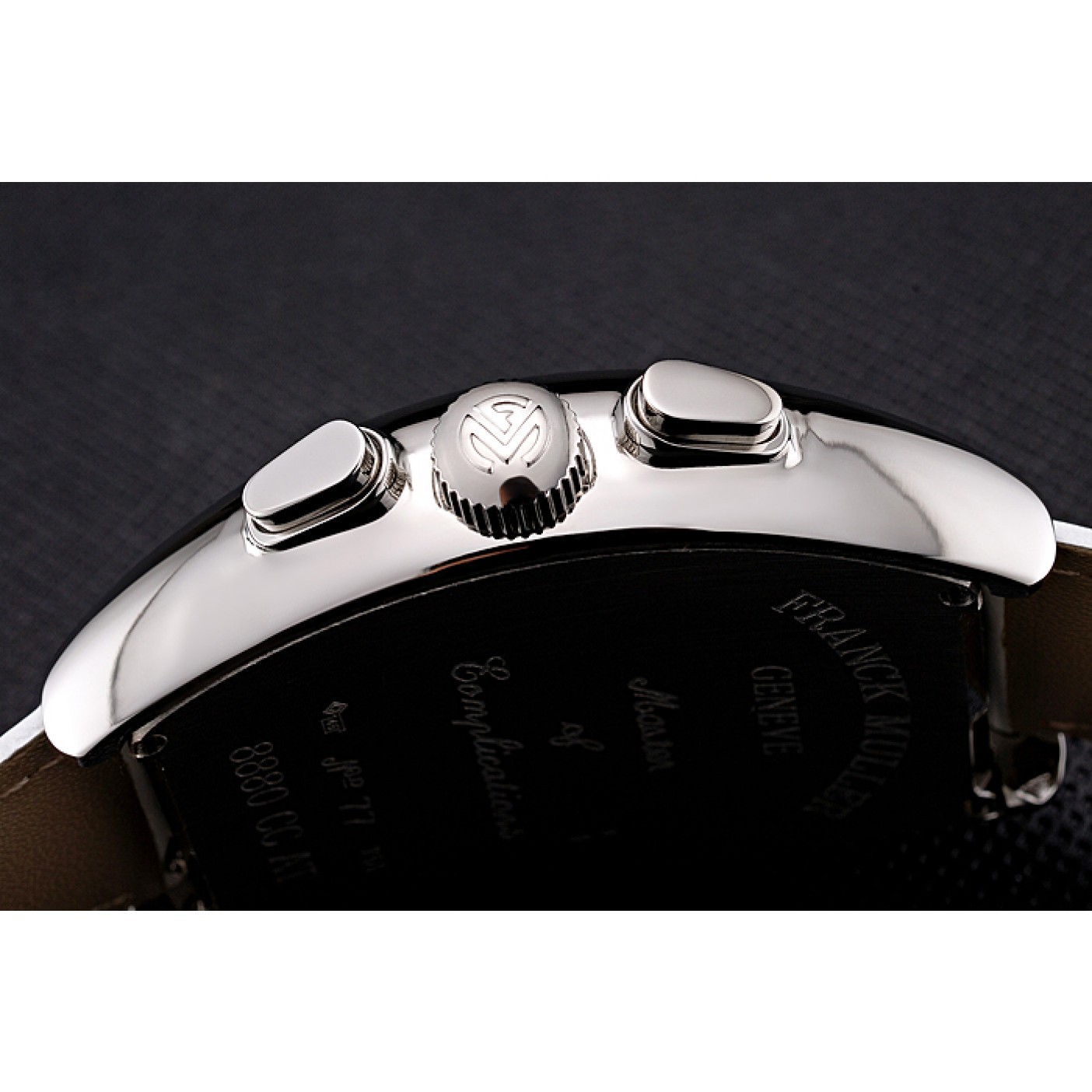 MiroTime Franck Muller Casablanca White Croco Leather Strap White Dial 80281