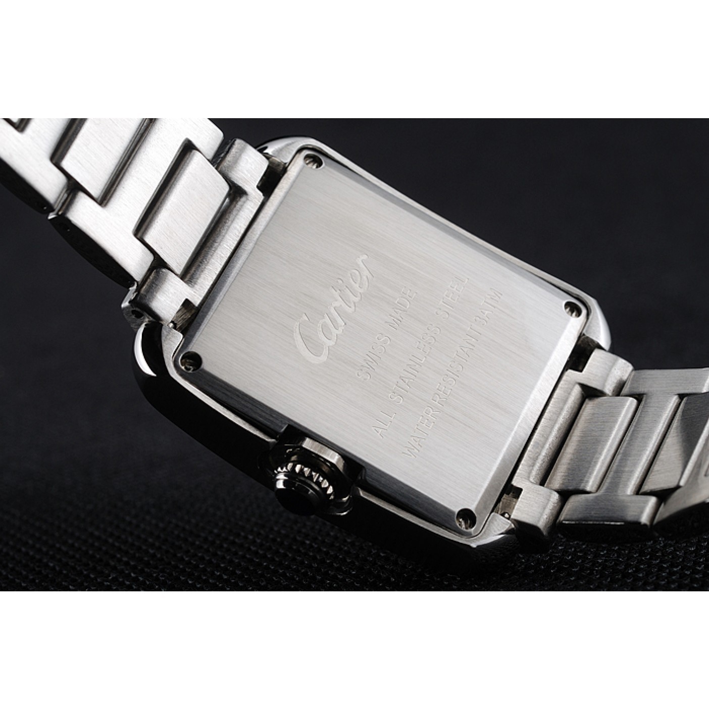 MiroTime Cartier Tank Anglaise 30mm White Dial Stainless Steel Case And Bracelet