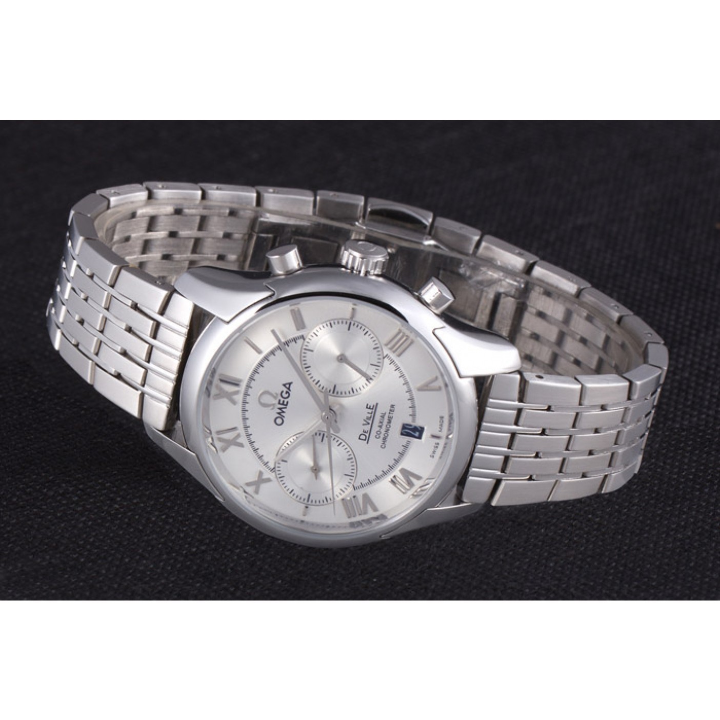 MiroTime Omega DeVille Stainless Steel Links White Dial 621561