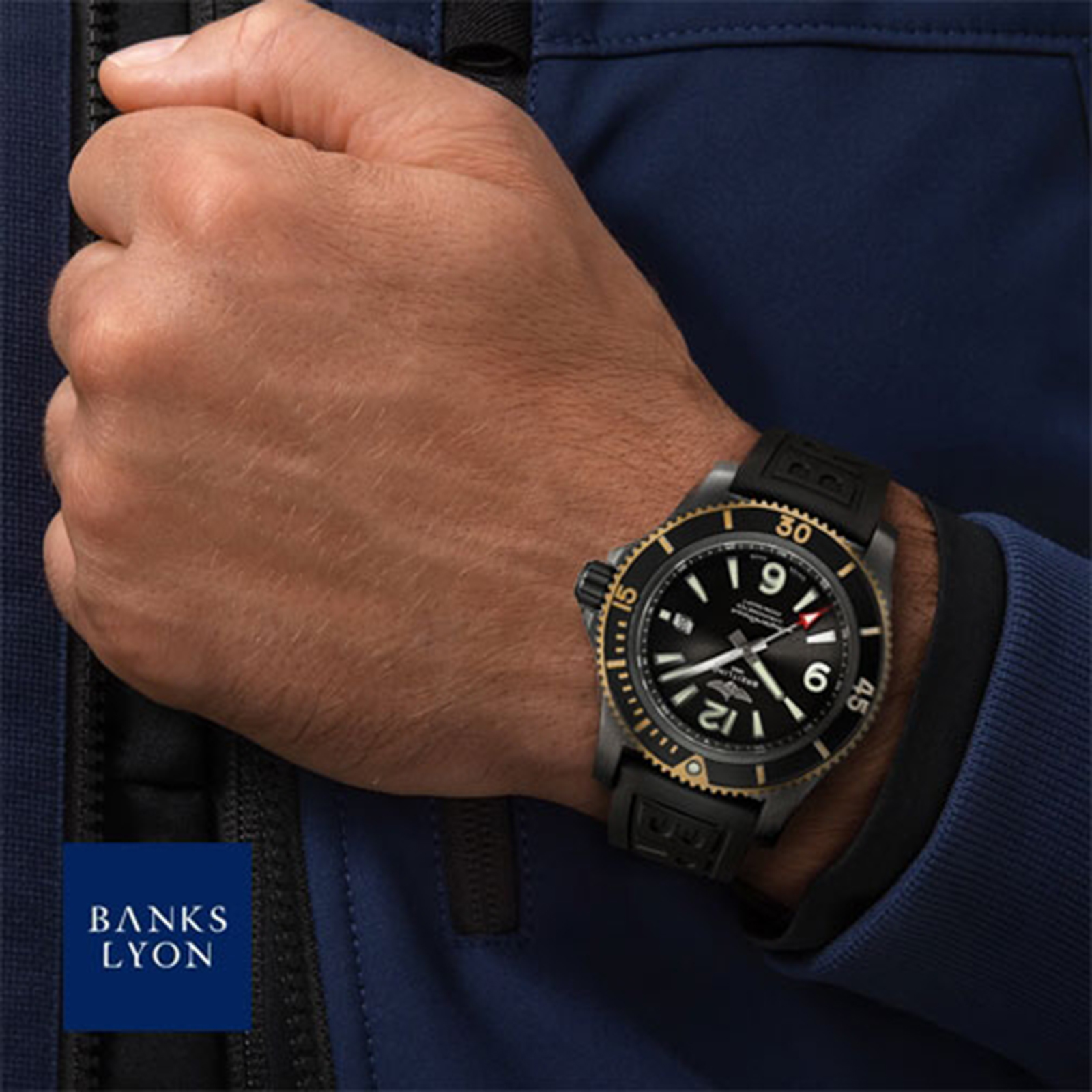 MiroTime Swiss Superocean Automatic 46 Black Steel U17368221B1S1
