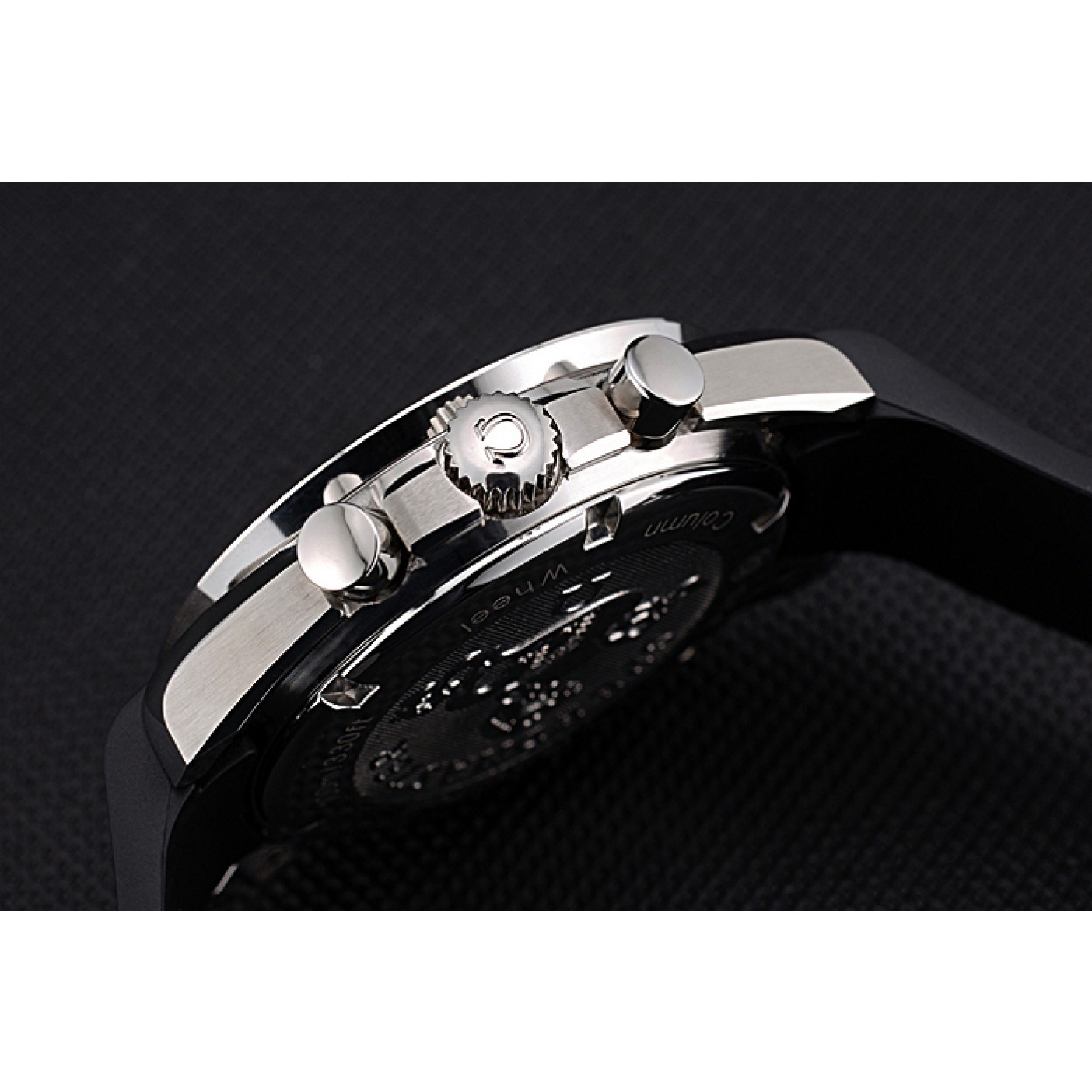 MiroTime Omega Speedmaster Racing Chronograph Grey Dial Rubber Bracelet 622540
