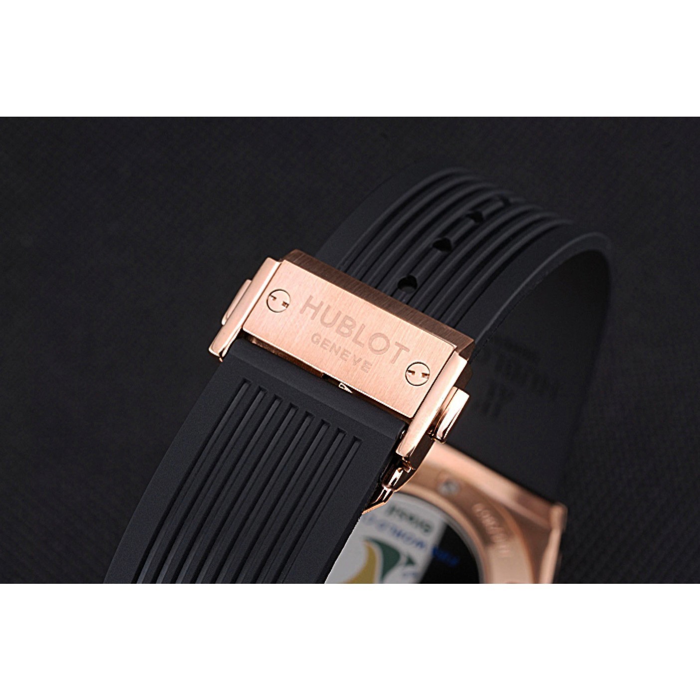 MiroTime Hublot Big Bang Unico Bi-Retrograde Chrono King Gold Case Black Rubber Strap 622772