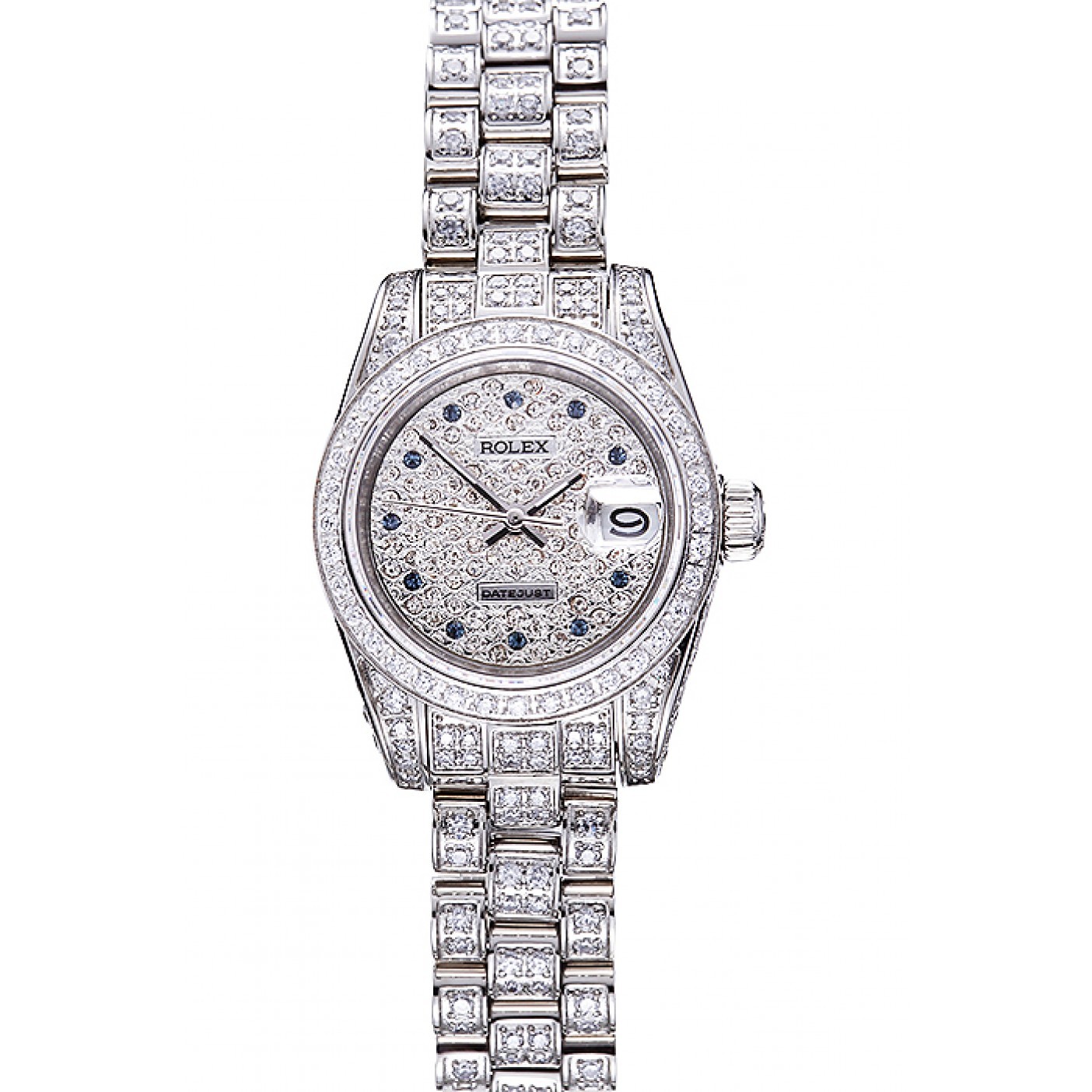 MiroTime Swiss Rolex DateJust Diamond Dial Stainless Steel 622022